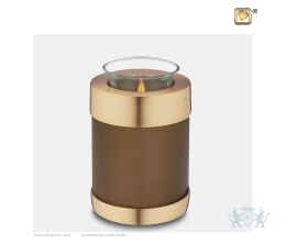 Tealight Urn Auburn and Bru Gold