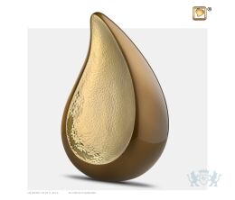 TearDrop Adult Urn Bronze and Hmd Gold
