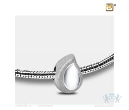 TearDrop  Ashes Bead Pol and Bru Silver
