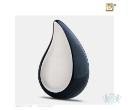TearDrop Medium Urn Midnight and Bru Pewter