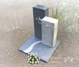Urnengraf met RVS-vogel