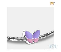 Wings of Hope Ashes Bead Pearl Lavender and Pol Silver