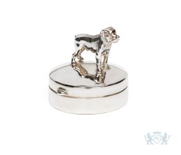 Zilveren mini urn 'grote hond'