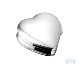 Zilveren mini urn in 'hart' vorm