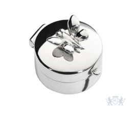 Zilveren mini urn met 'vlinder' 