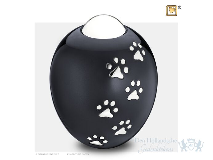 Adore Large Pet Urn Midnight and Pol Silver foto 1