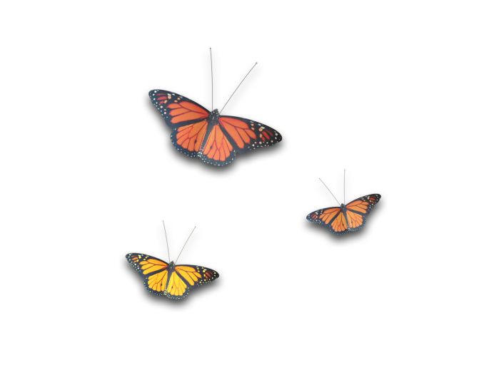 Aluminium vlinders in afwijkende kleur/afmeting foto 1