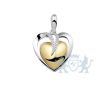 Ashanger hart Zilver goud foto 1