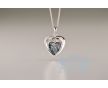 Ashanger hart Zilver goud foto 1