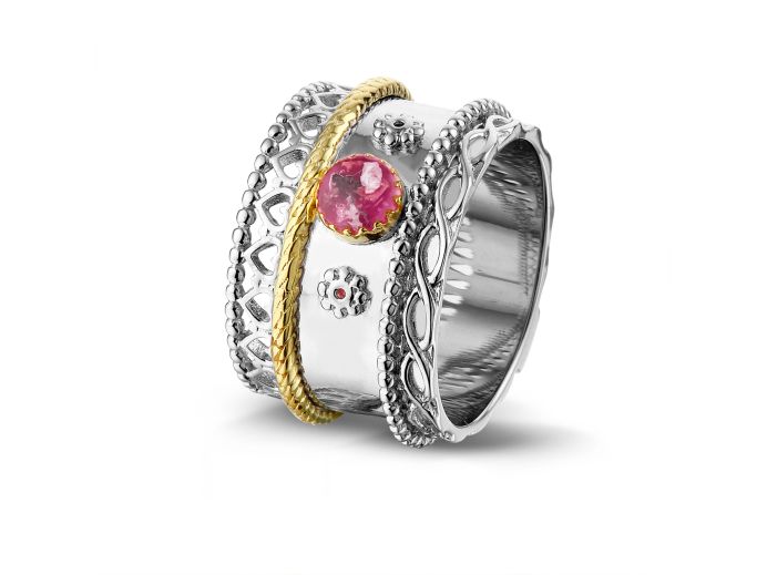 Asring Royals zilver en goud met hars foto 1