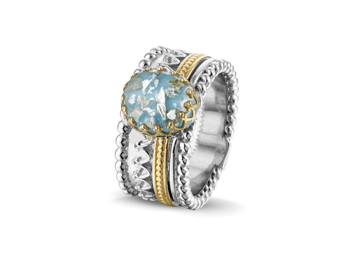 Asring Royals zilver en goud met hars foto 1