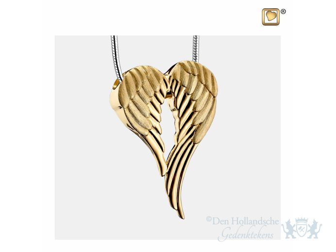 AngelWings Ashes Pendant Pol and Bru Gold Vermeil foto 1