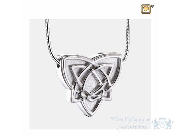 CelticTrinityKnot Ashes Pendant Pol and Bru Silver foto 1