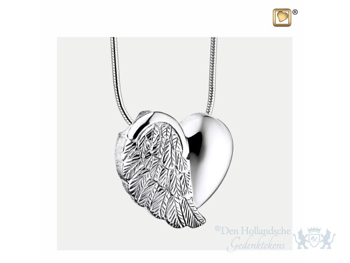 LoveWings Ashes Pendant Pol and Bru Silver foto 1