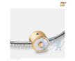 Mother of Pearl Ashes Bead Pol Gold Vermeil foto 1