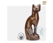 Cat Pet Urn Pearl Bronze foto 1