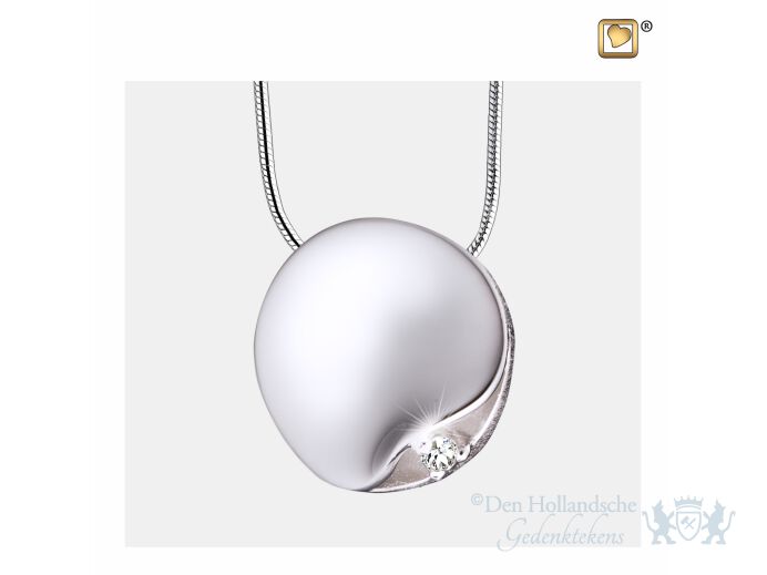 Circle Ashes Pendant Pol Silver w/Zirconia foto 1