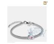 CuddleBear  Ashes Bead Pink and Pol Silver w/Zirconia foto 1
