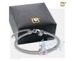 CuddleBear  Ashes Bead Pink and Pol Silver w/Zirconia foto 1