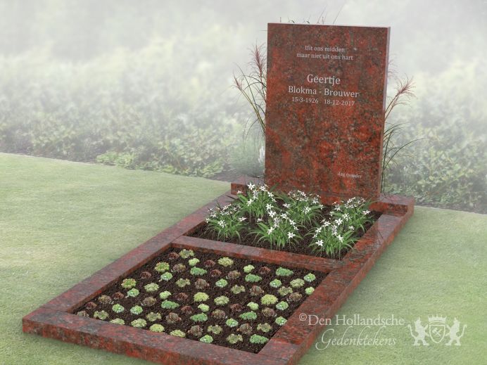 Eenvoudig grafmonument met ruimte voor beplanting foto 1