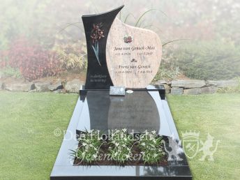 Grafmonument met 2 soorten natuursteen