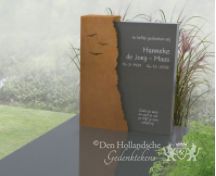 Grafmonument met cortenstaal foto 1