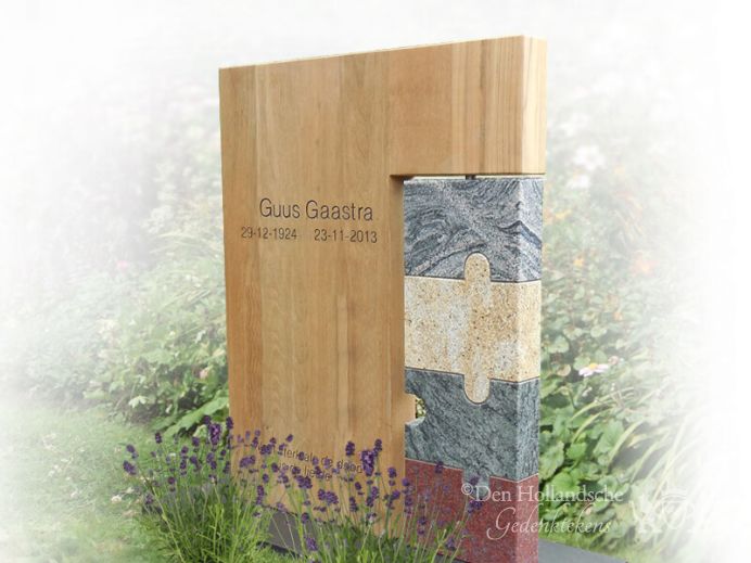 houten-grafmonument-natuurstenen-puzzelstukken.jpg foto 1