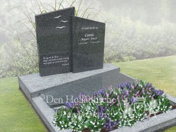 Ingetogen en modern familiegrafmonument