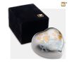 Keepsake Double Paw Heart Pet Urn Bru Pewter foto 1