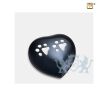 Keepsake Double Paw Heart Pet Urn Midnight and Bru Pewter foto 1