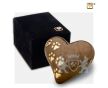 Keepsake Heart Pet Urn Pearl Bronze and Bru Gold foto 1