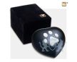 Keepsake Single Paw Heart Pet Urn Midnight and Bru Pewter foto 1