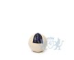 Keramische beige bolvormige urn met donkerblauw element | 0.1L foto 1