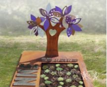 Kindermonument met boom foto 3