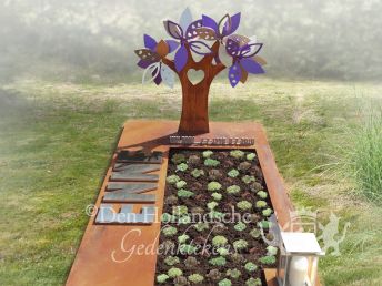 Kindermonument met boom