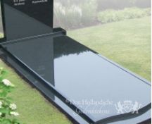 Klassiek gedenkteken van gepolijst zwart graniet foto 3