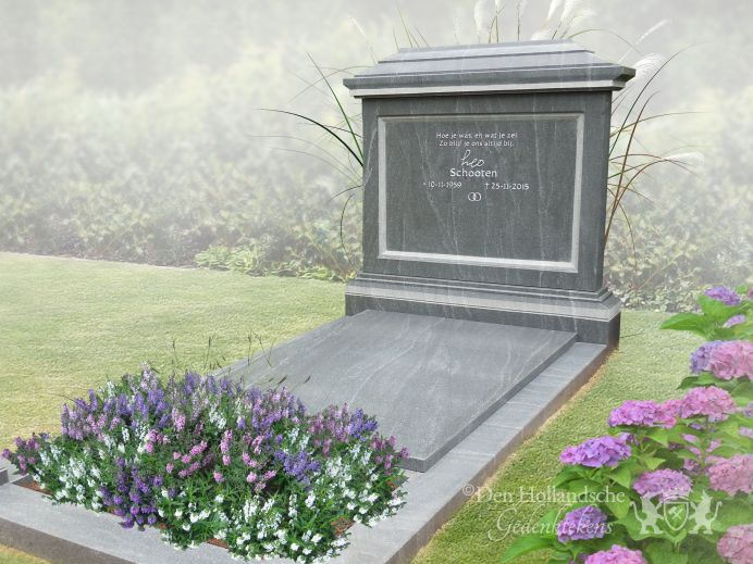 Klassiek vormgegeven familiegrafmonument foto 1