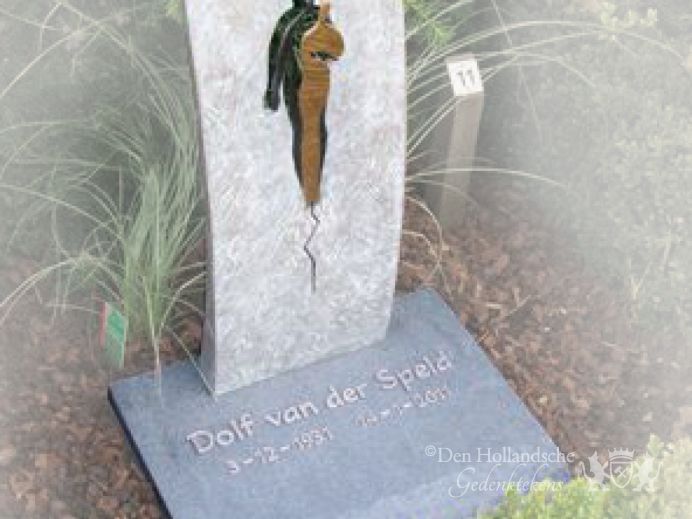 Kort graf met bronzen accessoire foto 1