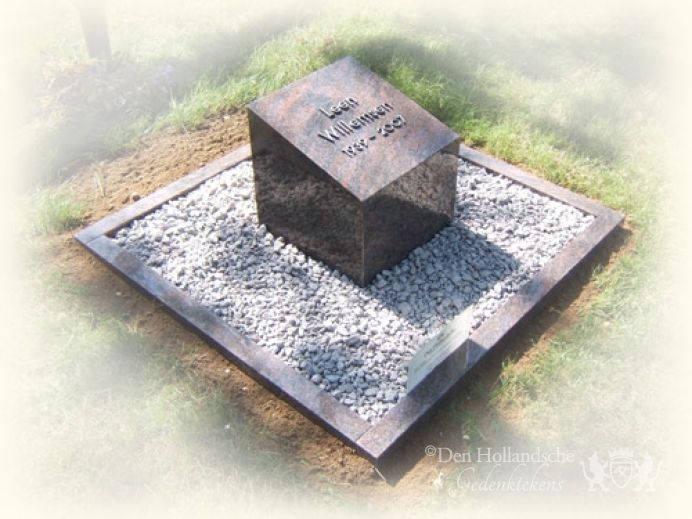 Kort graf met verheven letterplaat foto 1