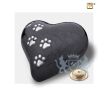 Large Heart Pet Urn Pearl Midnight and Bru Pewter foto 1