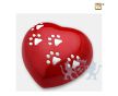 Large Heart Pet Urn Red and Bru Pewter foto 1