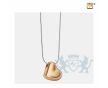 Leaning Heart Ashes Pendant Pol and Bru Gold Vermeil foto 1