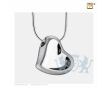 Leaning Heart Ashes Pendant Pol and Bru Silver foto 1