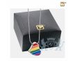 Leaning Heart Pride Rainbow Ashes Pendant Pol Silver foto 1