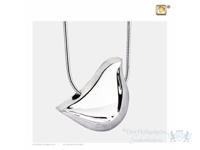 LoveBird Ashes Pendant Pol and Bru Silver foto 1
