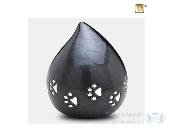LoveDrop Pet Urn Pearl Midnight and Bru Pewter foto 1