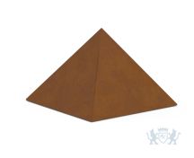 Cortenstaal urn 'Pyramide' foto 1