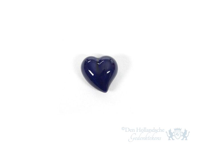 Donkerblauw hartje van keramiek | 0.05L foto 1