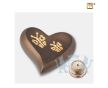 Elegant Butterfly Heart Keepsake Urn Bronze and Bru Gold foto 1