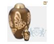 Elegant Butterfly Keepsake Urn Bronze and Bru Gold foto 1